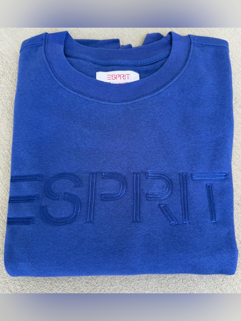 ESPRIT 3-Pack Rainbow/Cream, Blue, Green/White Sweatshirts Embroidered Logo - Picture 5 of 16